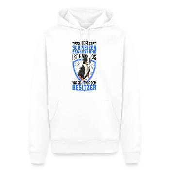 Großer Schweizer Sennenhund Besitzer - Männer Premium Bio Hoodie - Weiß - Vorne - Nico (187cm)