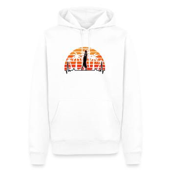 Gymnaste Heartbeat Handstand Gymnastique Gymnastique - Sweat à capuche Premium bio Homme - blanc - Devant - Nico (187cm)