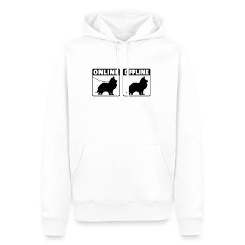 Sheltie Herding Dog Online Shetland Sheepdog - Men’s Premium Organic Hoodie - white - Front - Nico (187cm)