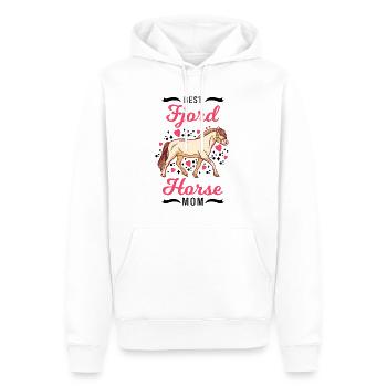 Meilleur cheval de fjord Maman Norwegian Fjord Horse - Sweat à capuche Premium bio Homme - blanc - Devant - Nico (187cm)