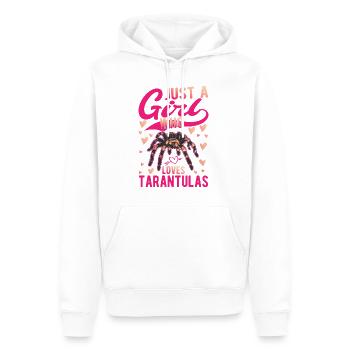 Juste une fille qui aime tarentules tarentule - Sweat à capuche Premium bio Homme - blanc - Devant - Nico (187cm)
