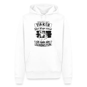 Irish Tinker Pferd Spruch - Männer Premium Bio Hoodie - Weiß - Vorne - Nico (187cm)