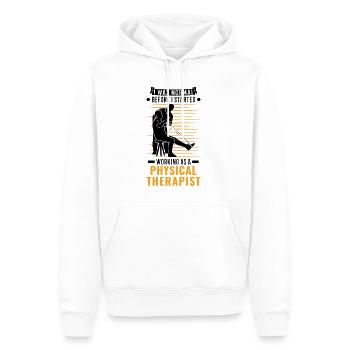 Physiotherapeut Physiotherapie Physical Therapist - Männer Premium Bio Hoodie - Weiß - Vorne - Nico (187cm)