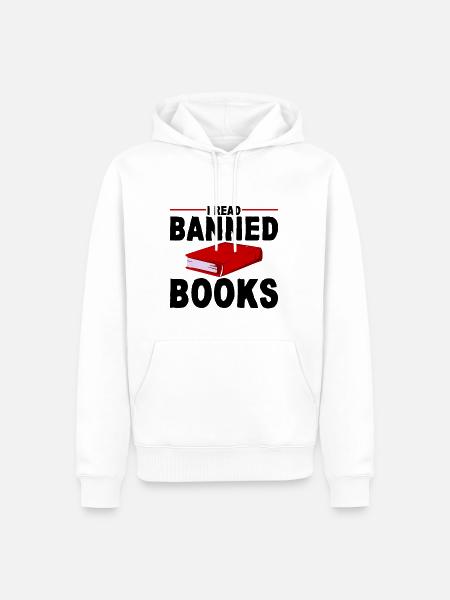 I Read Banned Books 16 - Men’s Premium Organic Hoodie - white
