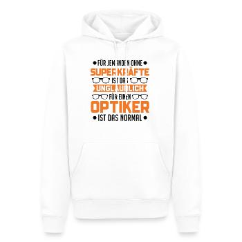 Optiker Superkraft Augenoptiker - Männer Premium Bio Hoodie - Weiß - Vorne - Nico (187cm)