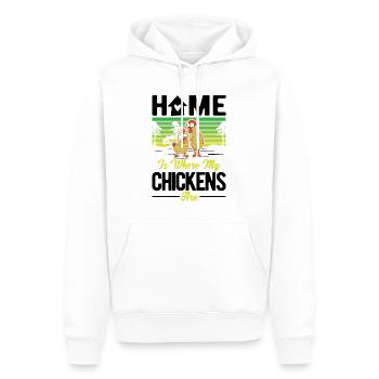 Chickens Home Chicken Chicken Chicken - Men’s Premium Organic Hoodie - white - Front - Nico (187cm)