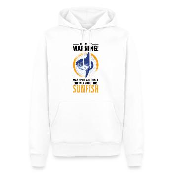 Mondfisch Mola Mola Poisson-lune - Sweat à capuche Premium bio Homme - blanc - Devant - Nico (187cm)
