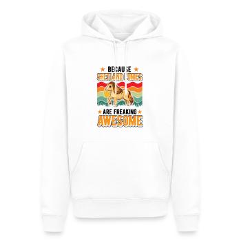 Because Shetland Ponies are freaking awesome - Männer Premium Bio Hoodie - Weiß - Vorne - Nico (187cm)
