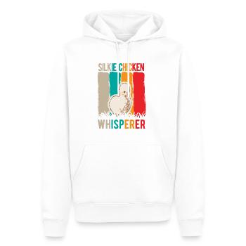 Seidenhuhn Flüsterer Silkie Chicken Whisperer - Männer Premium Bio Hoodie - Weiß - Vorne - Nico (187cm)