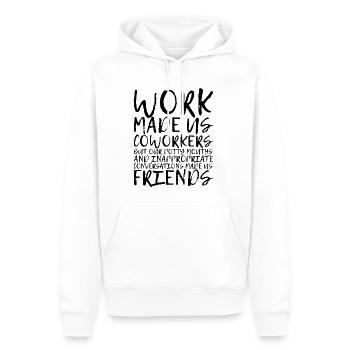 Our Inappropriate Conversations Made Us Friends 3 - Männer Premium Bio Hoodie - Weiß - Vorne - Nico (187cm)