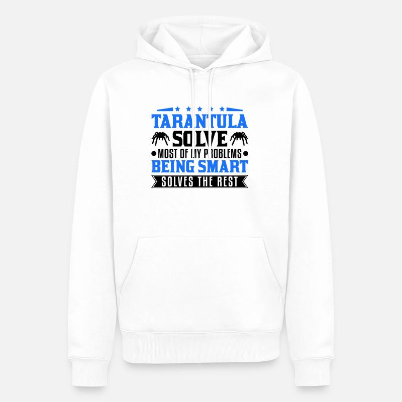 Tarentule Araignée Tarentule - Sweat à capuche Premium bio Homme - blanc