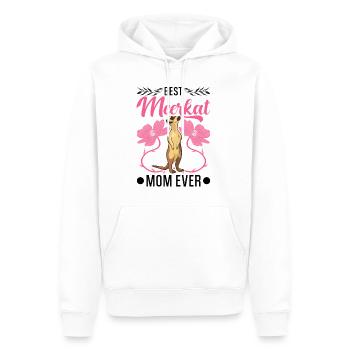 Meilleure maman suricate de tous les temps Erdmännchen - Sweat à capuche Premium bio Homme - blanc - Devant - Nico (187cm)