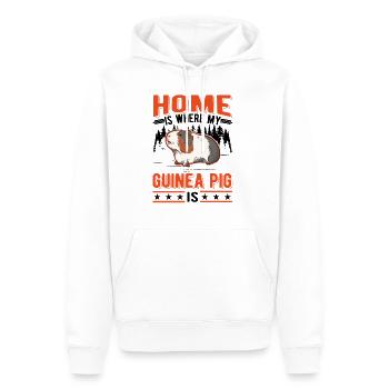 Cochon d’Inde maison Cochon d’Inde - Sweat à capuche Premium bio Homme - blanc - Devant - Nico (187cm)