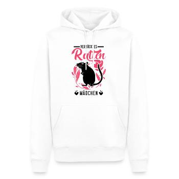 Verrücktes Ratten Mädchen - Männer Premium Bio Hoodie - Weiß - Vorne - Nico (187cm)