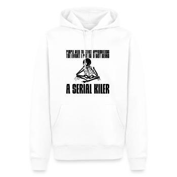 The Effort I Put Into Not Being A Serial Killer 2 - Männer Premium Bio Hoodie - Weiß - Vorne - Nico (187cm)