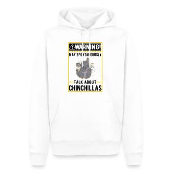 May spontaneously talk about Chinchillas - Männer Premium Bio Hoodie - Weiß - Vorne - Nico (187cm)