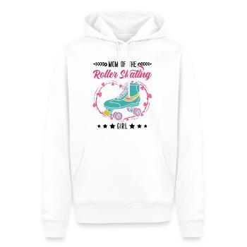 Roller Skate Girl Mama Figure Skating - Men’s Premium Organic Hoodie - white - Front - Nico (187cm)