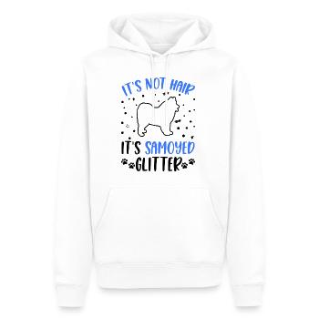 It's not Hair It's Samoyed Glitter Samojede - Men’s Premium Organic Hoodie - white - Front - Nico (187cm)