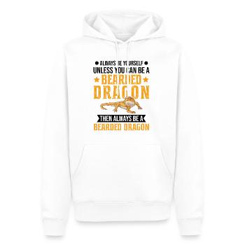 Bartagame Bearded Dragon - Männer Premium Bio Hoodie - Weiß - Vorne - Nico (187cm)