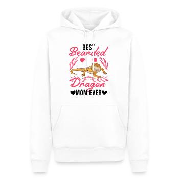 Best Bearded Dragon Mom Ever Bartagamen Mama - Men’s Premium Organic Hoodie - white - Front - Nico (187cm)