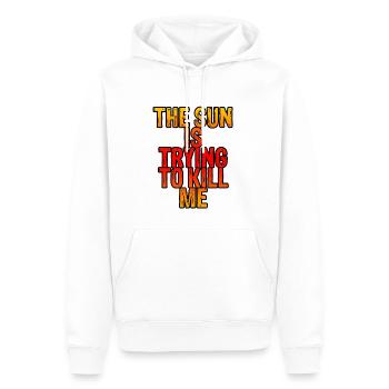 The Sun Is Trying To Kill Me 6 - Männer Premium Bio Hoodie - Weiß - Vorne - Nico (187cm)