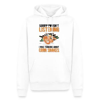 Corn Snake Cadeau Corn Snake - Sweat à capuche Premium bio Homme - blanc - Devant - Nico (187cm)