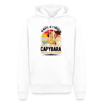 Soyez toujours vous-même Sauf si vous pouvez être un Capybara - Sweat à capuche Premium bio Homme - blanc - Devant - Nico (187cm)