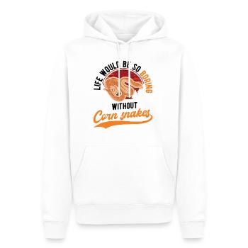 Corn Snake Cadeau Corn Snake - Sweat à capuche Premium bio Homme - blanc - Devant - Nico (187cm)
