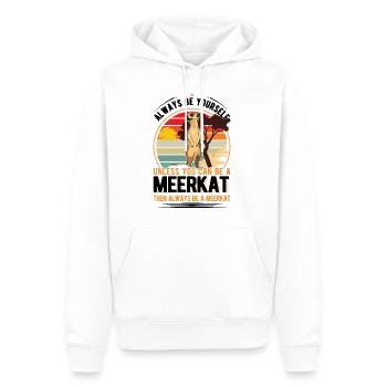 Suricate Cadeau Suricate Suricate - Sweat à capuche Premium bio Homme - blanc - Devant - Nico (187cm)