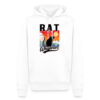 Rattenflüsterer Ratte Geschenk - Männer Premium Bio Hoodie - Weiß - Vorne - Nico (187cm)