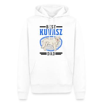 Meilleur Kuvasz Dog Dad - Sweat à capuche Premium bio Homme - blanc - Devant - Nico (187cm)