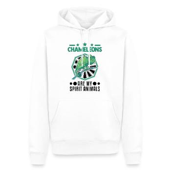 Chamäleon Spirit Animal Chameleon - Männer Premium Bio Hoodie - Weiß - Vorne - Nico (187cm)