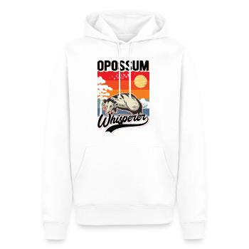 Opossum Flüsterer Opossum Whisperer - Sweat à capuche Premium bio Homme - blanc - Devant - Nico (187cm)