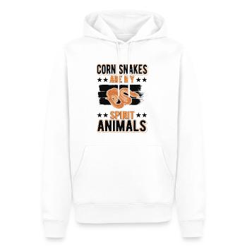 Corn Snake Gift Spirit Animal Corn Snake - Sweat à capuche Premium bio Homme - blanc - Devant - Nico (187cm)