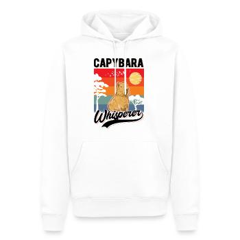 Capybara Flüsterer Capybara Whisperer - Männer Premium Bio Hoodie - Weiß - Vorne - Nico (187cm)