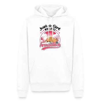 Tatou Fille Tatou - Sweat à capuche Premium bio Homme - blanc - Devant - Nico (187cm)