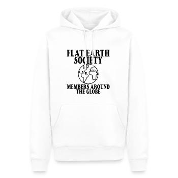 Flat Earth Society, Members Around The Globe 11 - Männer Premium Bio Hoodie - Weiß - Vorne - Nico (187cm)