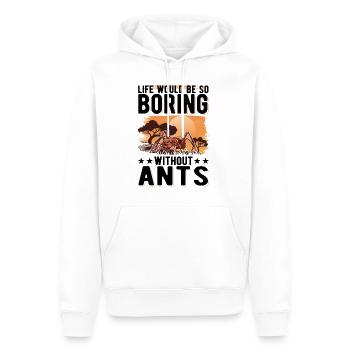 Ants Gift Ant Farm Anthill - Men’s Premium Organic Hoodie - white - Front - Nico (187cm)