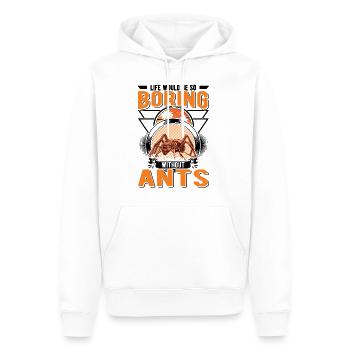 Ants Ant Farm Anthill Fire Ants - Men’s Premium Organic Hoodie - white - Front - Nico (187cm)