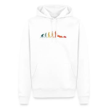 Tondeuse à gazon robotisée Evolution Retro Tondeuse à gazon robotisée - Sweat à capuche Premium bio Homme - blanc - Devant - Nico (187cm)