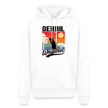 Gerbil Flüsterer Gerbil Whisperer Rennmaus - Männer Premium Bio Hoodie - Weiß - Vorne - Nico (187cm)