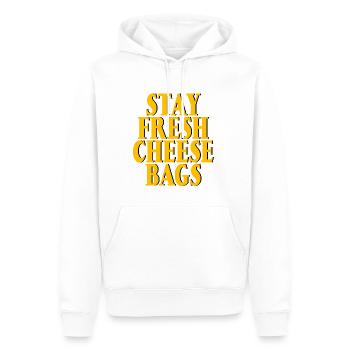Stay Fresh Cheese Bags 13 - Männer Premium Bio Hoodie - Weiß - Vorne - Nico (187cm)