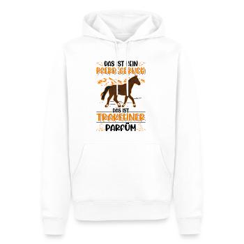 Trakehner Parfüm - Männer Premium Bio Hoodie - Weiß - Vorne - Nico (187cm)