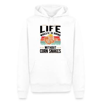 Corn Snake Cadeau Corn Snake - Sweat à capuche Premium bio Homme - blanc - Devant - Nico (187cm)