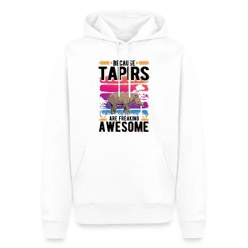 Because Tapirs are freaking awesome - Männer Premium Bio Hoodie - Weiß - Vorne - Nico (187cm)