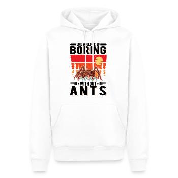 Ants Gift Ant Farm Anthill - Men’s Premium Organic Hoodie - white - Front - Nico (187cm)