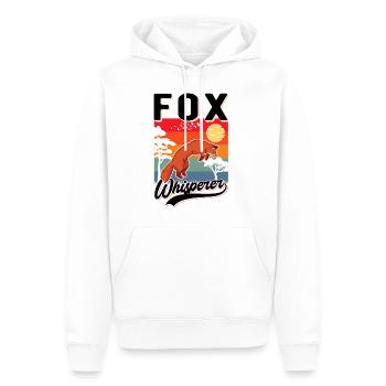 Fox Whisperer Fox Gift Fox Whisperer - Men’s Premium Organic Hoodie - white - Front - Nico (187cm)