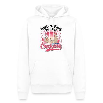 Chicken Girls Chicken Coop - Men’s Premium Organic Hoodie - white - Front - Nico (187cm)