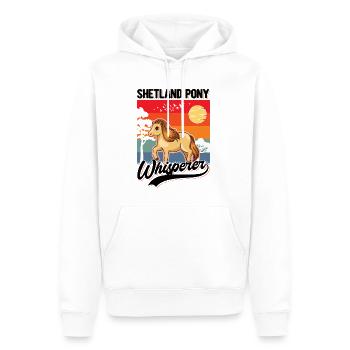 Shetland Pony Whisperer Shetland-Pony Shetty - Männer Premium Bio Hoodie - Weiß - Vorne - Nico (187cm)