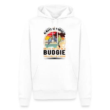 Soyez toujours vous-même à moins que vous ne puissiez être une perruche - Sweat à capuche Premium bio Homme - blanc - Devant - Nico (187cm)
